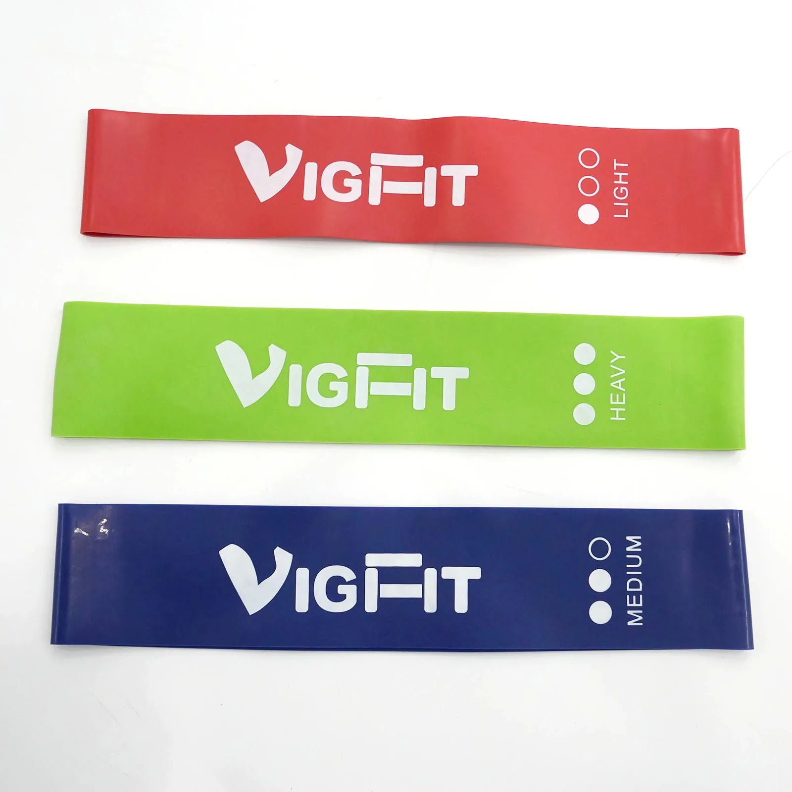 Home Gym Fitness Set of 3 Aerobic Bands Tension Straps & Yoga Ropes for Sports Exercise and Hip Resistance