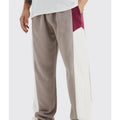Custom Casual Cotton Fleece Baggy Sweatpants Mens Gym Pants Custom Logo Striped Track Contrast Color Wide Leg Sweat Pants