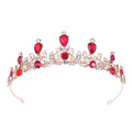Wholesale New Fashion Colorful Crystal Rhinestone Crown Bridal Crown Tiaras Bride Wedding Hair Accessories