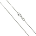 0.6mm Box Chain Sterling Silver Italian Machine Made Chain Finished Length