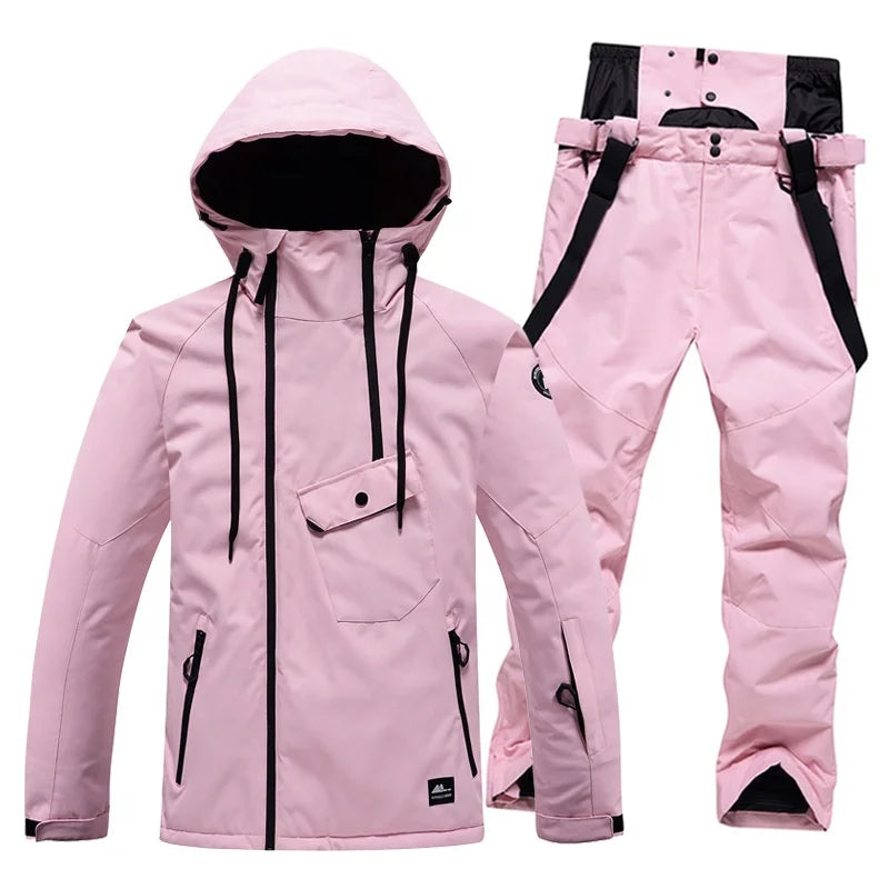 Unisex Waterproof Ski Suit Set | 2-Piece Snowboard Jacket & Pants for Men & Women