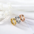 Wholesale Fashion Stainless Steel Charm Eternal Love Ring Jewelry Women Sliver Gold Couple Rings