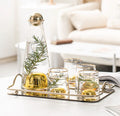 Dwax Modern Glass Coffee & Tea Set Eco-Friendly Large-Capacity Kettle and Cup for Hot/Cold Beverages