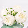 D141 Artificial Flowers Bouquet Six Head Rose Real Touch Latex Rose Calla Lily Wedding Bouquet Decoration Flower Bouquet Wedding