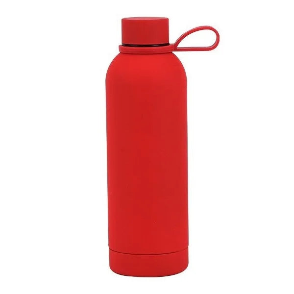 Hot Sale  Double Wall Rubber Paint Small Mouth Stainless Steel Vacuum Flask Thermal Insulated Sport Water Bottles