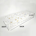 Portable Clear Zippered Under Bed Storage Bag Large Plastic with Folding Handles for Comforter Storage in Home Office Wardrobe