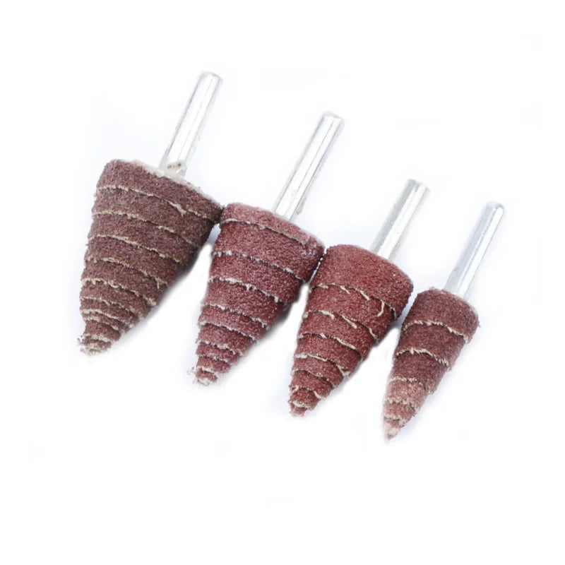 Pexmientas Abrasives Stainless Steel Deburring Sanding Polishing Sandpaper Cone Shape Flap Wheels Aluminum Oxide Grinding Head MegaBDM