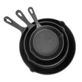 Hot Selling Modern Design Cast Iron Round Fry Pan and Little Skillet Set Outdoor Cookware Metal Collection
