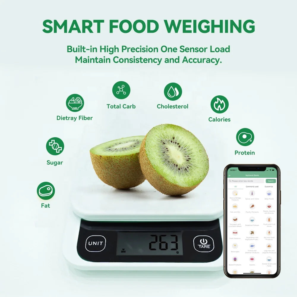 Multifunction 5kg Food Weight Nutrition Electronic Digital Weighing Kitchen Scale