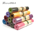 Yewayoga Chakra Customizable Color & Logo Heavy Duty Non-Slip TPE Suede Yoga Mat for Pilates 183cm Length
