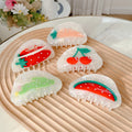 DOWELL  Acetic Acid Stitching Water Ghost Hair Accessories Rhinestone Cellulose Acetate Hair Claws Clips