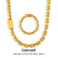 Stainless Steel Chain Necklaces for Women Simple Minimalist Necklace Waterproof Punk Cool Chunky Jewelry