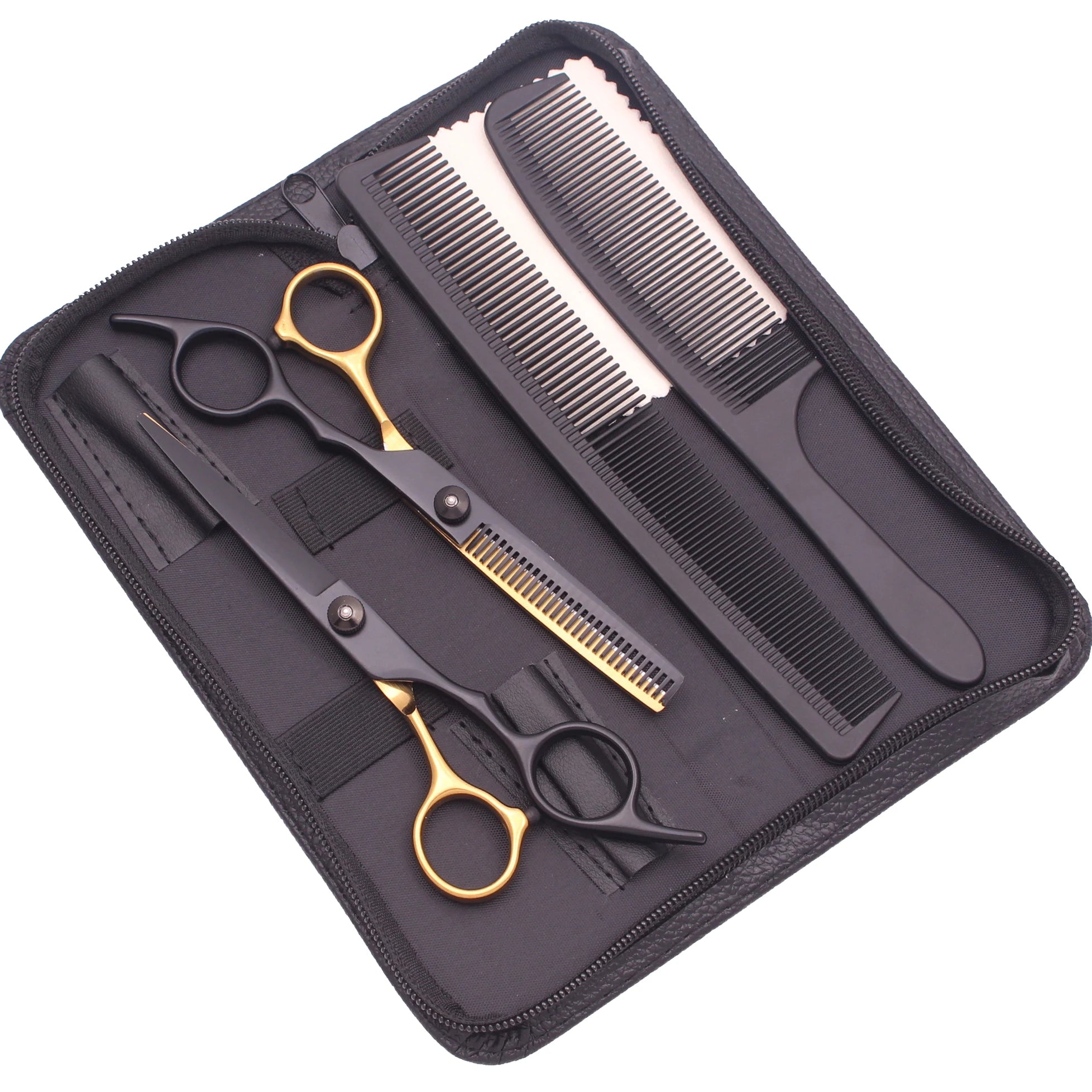 Hairdressing Scissors 6'' JP Stainless Barber Scissors Set Hair Cutting Scissors Pro Barber Shop Hair Scissors Add Bag C1001
