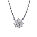 2024 Romantic Style Shining Sunflower 925 Slivers Moissanite Pendant 1ct Main Diamonds Factory Wholesale Moissanite Jewelry