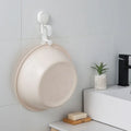 Drill-free Washbasin Rack With Suction Cup Washbowl Holder Wall Mounted Plastic Storage Hanger Organizer for Bathroom Kitchen