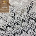 Factory Wholesale Clothing Lace Fabric with Strawberry Hollow Embroidery for Bags and Rope Embroidery Lace Fabric