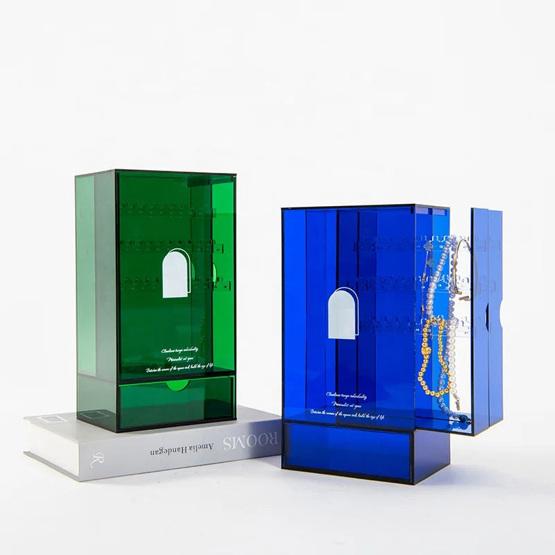 Manufacturer Factory Supplier Customized Transparent Box for Necklace Rings Acrylic Jewelry Box