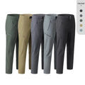 Spring Summer Men's Trousers Casual Trousers Slim Feet Pants Men's Long Pants Zipper Pocket Suit Pants for Men