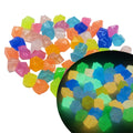 14mm Luminous Acrylic Rocks Stones Pebbles Glow Gravels for Yard and Walkways Garden Home Decoration