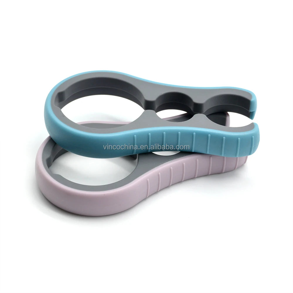 Jar Bottle Opener for Weak Hands & Arthritis Easy Grips Can Opener Fit for 6 Sizes