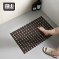 SHIMOYAMA House Hotel Anti-Slip Bath Mat Machine-Made Comfortable Rollable Storage Pad High-Efficiency Drainage for Bathroom Use