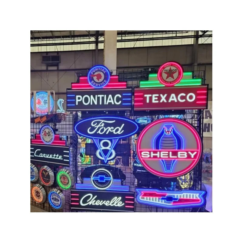 Custom Vivid Glass Neon Sign Wedding Home Shop Garage Wall Decor Neon Light Sign for Car Bar