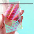 Wholesale Custom Durable Rectangle Iridescent Acrylic Lash Tile for Eyelash Extension