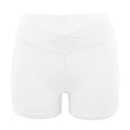 Fitness Yoga Wear V Cross Ribbed Legging Workout Shorts for Women
