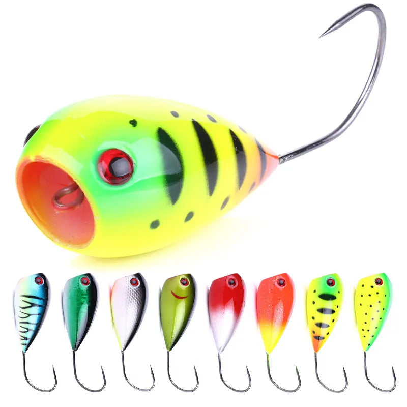 Multiple Colors Popper Fishing Lure Topwater Hard Popper Lerrue Lure Popper