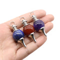DIY Gems Gems Good Price Female divination feng shui practice energy stone spirit pendulum for sale or decoration