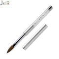 Jiexia Professional Manicure Tool 10# 100% Animal Kolinsky Hair Acrylic Nail Art Brushes
