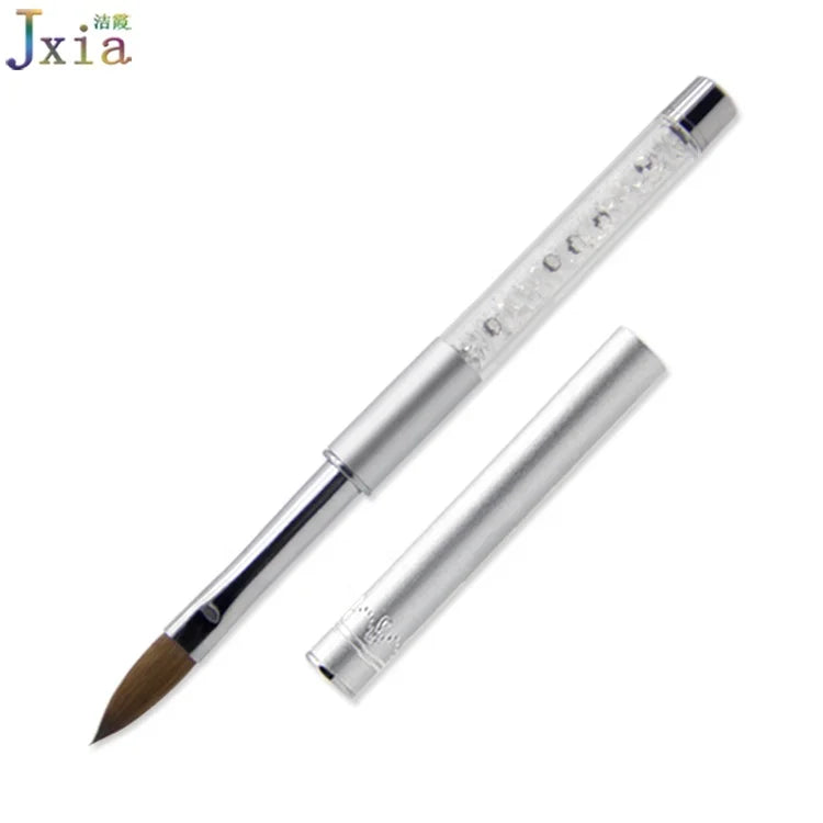Jiexia Professional Manicure Tool 10# 100% Animal Kolinsky Hair Acrylic Nail Art Brushes