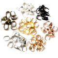 50pcs/lot Iron Pendant Clips Pinch Bail Clasps Buckle Charm Necklace Hook Connector for DIY Jewelry Making Cameo Tray