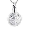 Christian Angel Crystal Dancing Memorial Urn Necklace Silver Plated Stainless Steel Ash Keepsake Pendant