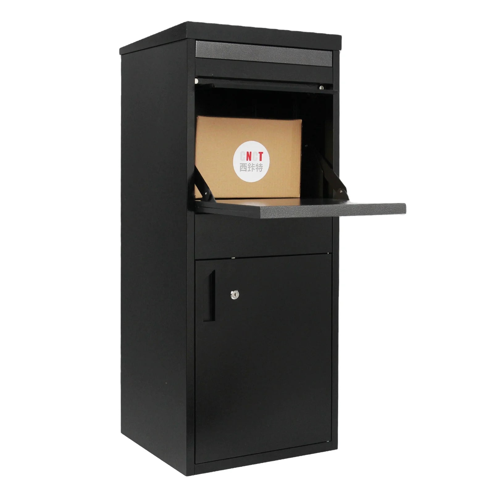 Customized Steel Waterproof Parcel Box with Lock Free Standing Anti-Theft Mailbox for Secure Multi-Unit Delivery
