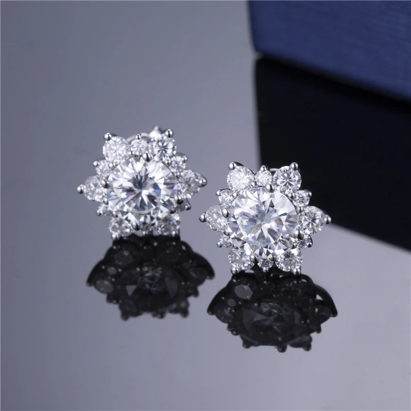 Lab Grown Diamond 18k Gold Custom Earrings Jewelry Custom Stud Earrings Jewelry