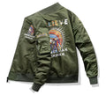 2024 Pilot Trend Men Coat Embroidered Quilted Baseball Jacket Plus Size Cargo Stylish Winter Bomber Jacket