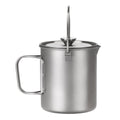 Titanium French Press Pot 750mL/25 Fl oz Coffee Maker Camping with Lid and Filter Coffee Cup