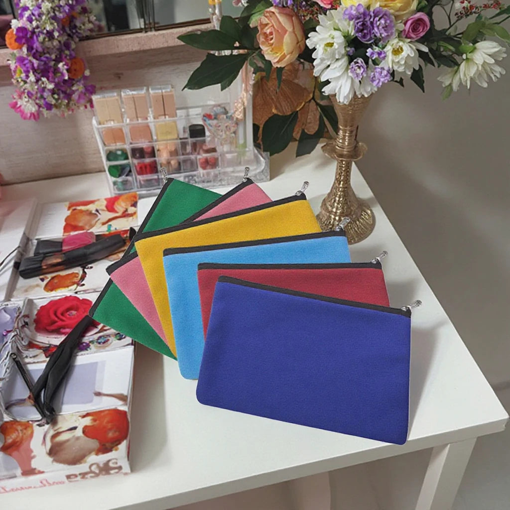Wholesale Manufacturers Thick Canvas Makeup Bag Small Zipper Tool Kit Hardware Tools Storage Cotton Bags