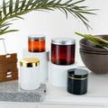 50g 70g 100g 200g 250g Black Cosmetic Packaging Bottle Cream Separate Bottle Light Resistant Recyclable Material