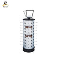 Optical Eyeglass Display Rack Metal Silver  Table Stand Rotating Sunglasses Display Stand  With Mirror