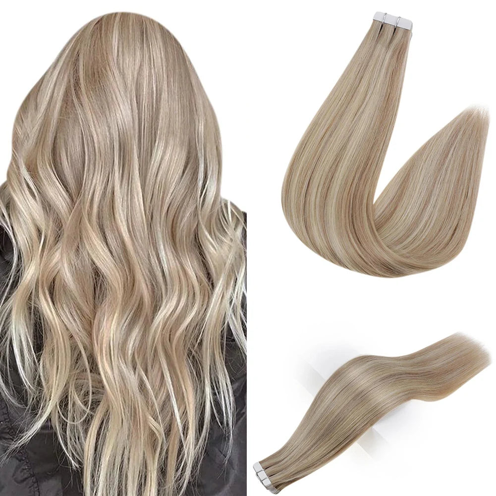 Wholesale Remy Human Hair Products Customized Color and Style Human Tape in Hair Extensions
