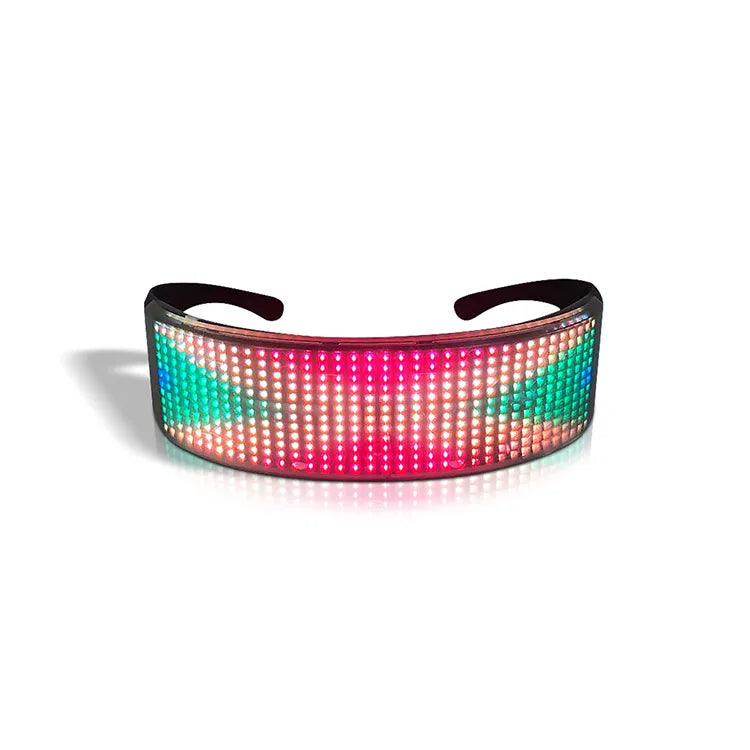 LED Glasses [2020 New Version] Customizable LED Glasses Blue Tooth Light up Glasses with for Raves Birthday Bar