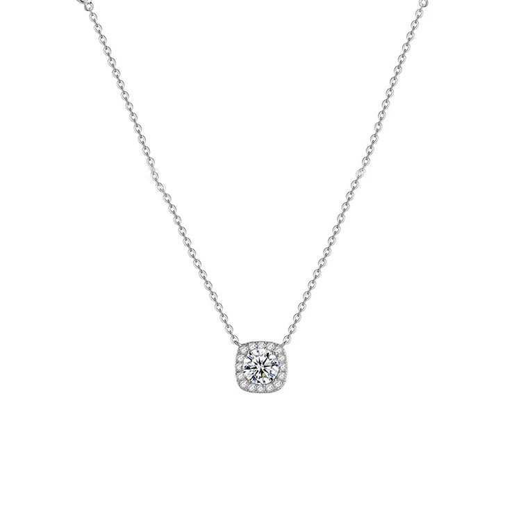 Y165 Wholesale Collier En Acier Inoxydable Clavicle Chocker Chain Mosinite Diamonds Necklace for Women Fashion Jewelry Necklaces