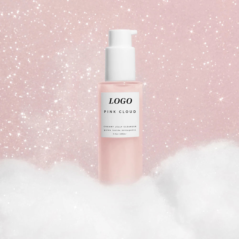 BLIW OEM Private Label Face Deep Wash Rose Facial Deep Cleansing Gentle Pink Cloud Whitening Face Wash