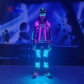 DMX512 Wireless Control Led Clothing RGB Colors Changeable Tron Dance Led Suit Stage Performance Wear