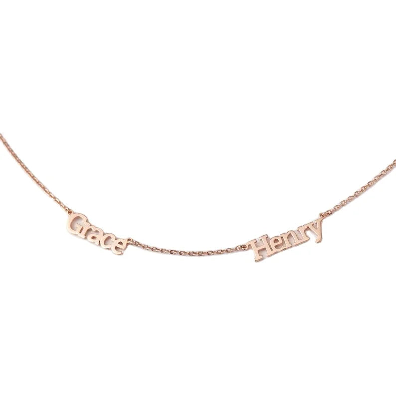 ThrMultiple Name NecklaceFamily Necklace Kids Name Jewelry