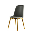 New Design Modern Dining Chairs Gilded Carbon Leather Dining Room Table Chair for Living Room