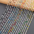 C252   1m/lot Multi Color Stainless Steel Bead Chain Diy Necklace Charms for Jewelry Making Accessories