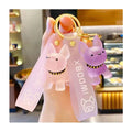 New Style French Bulldog Cartoon Transparent Doll Doll Key Ring Cute Bag Pendant Key Ring Small Gifts for Family and Friends